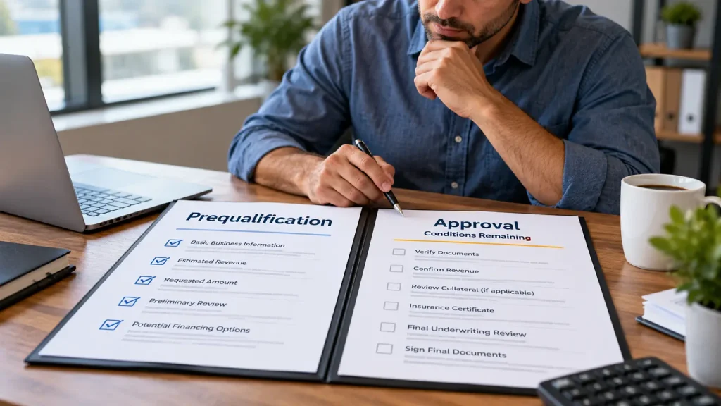 Business Financing Prequalification vs. Approval: What’s the Difference?